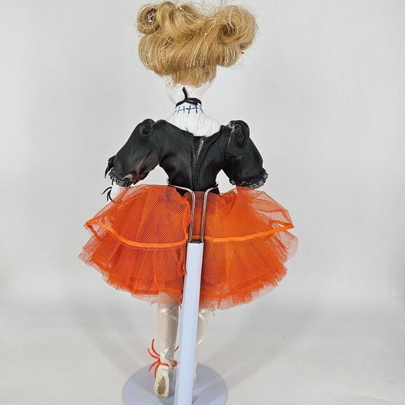 Haunted Doll Girl OOAK Artist Hand Painted Scary Spooky Halloween Porcelain 14" - Picture 8 of 12